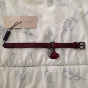 NWT genuine Burberry leather heart bracelet